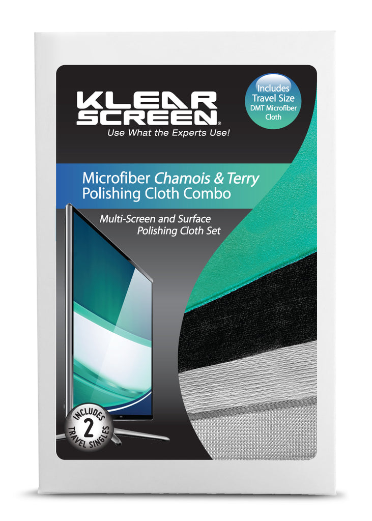 Klear Screen Microfiber "Chamois" & "Terry" Cloth Combo