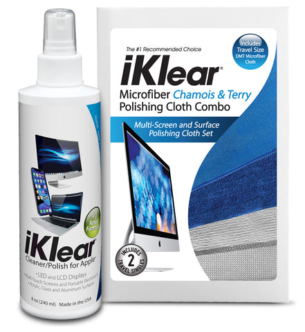 8 oz. iKlear Spray Bottle & Microfiber Cloth Combo