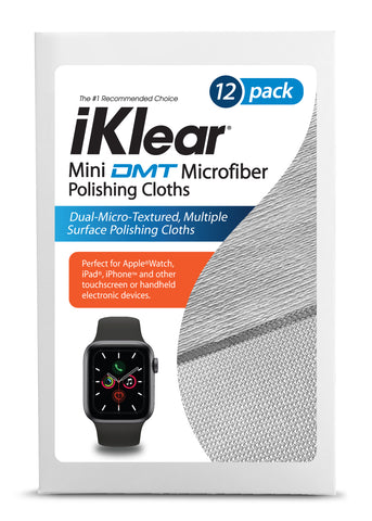 iKlear Travel Size Unique DMT Microfiber Cloths (12 pack)