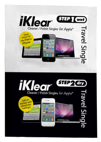 iKlear Travel Singles ECO (Step 1 Wet/Step 2 Dry) (50 QTY)